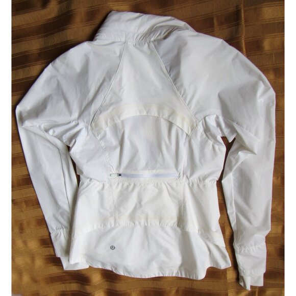 Lululemon Women Jacket/Hoodie, sz. 6 , White, full zip - Picture 3 of 5